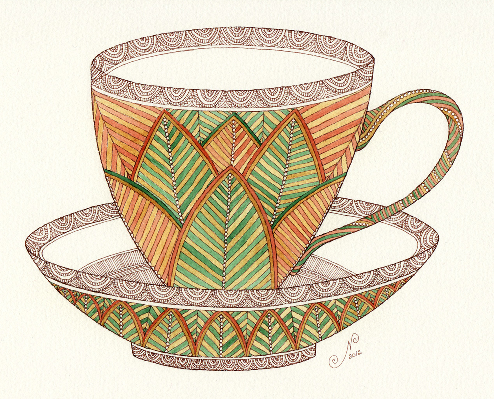 Jennifer Vaughn Artist Agency Tea Cup Illustrations By Mariya